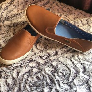 Brown Leather Keds